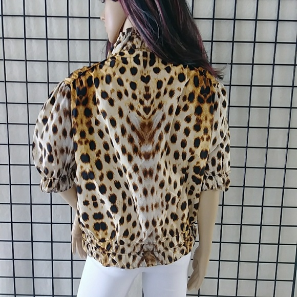 SALE! Roberto Cavalli Sz 42/M Cheetah Print Jacket - Picture 5 of 8